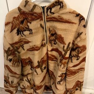 Old Navy Western Horse Cowboy Fleece XL